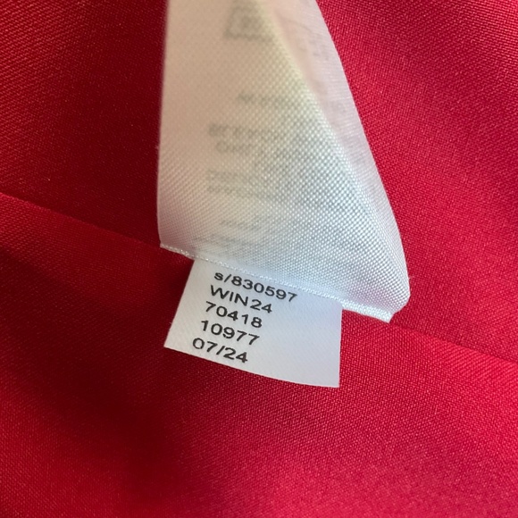 Ann Taylor The Longline Blazer in Satin Gingham Red size 2 - Picture 10 of 13